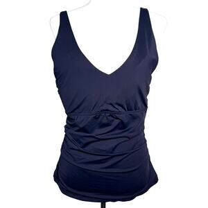 SEA LEVEL AUSTRALIA Women's 12 Navy Blue Tankini Swim Top Slimming Underwire Bra